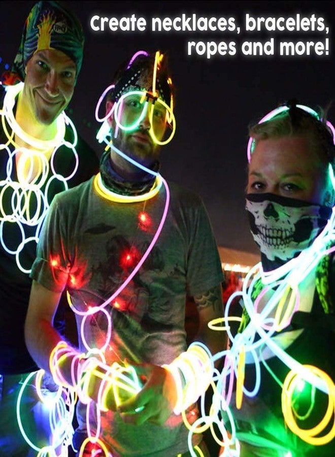 Atpata Funky Glow Sticks Band Bracelets-100Pcs Pack Bulk Glowing Stiks Bands Radium Tubes - Image 5